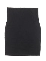 Seraphine Classic Black Soft Jersey Stretch Pencil Skirt - Size Maternity M UK 10-12