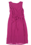 Motherhood Maternity Magenta Pink Sleeveless Chiffon Dress - Size Maternity S UK 8-10