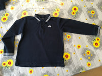 Next Navy L/S Polo Shirt with Car Embroidered Motif - Boys 5-6yrs