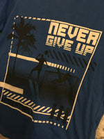 Nutmeg Never Give Up Blue T-Shirt - Boys 10-11yrs