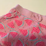 Primark Pink Watermelon Stretch Shorts - Girls 3-4yrs