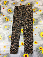 M&S Girls Leopard Print Stretch Leggings - Girls 9-10yrs