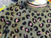 M&S Khaki Animal Print Girls L/S Pyjamas - Girls 9-10yrs