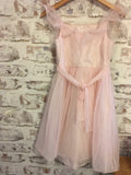 Monsoon Light Pink Taffeta Flower Occasion Dress - Girls 11yrs