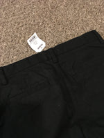 Brand New Next Boys Black Chino Trousers with Striped Leg - Boys 11yrs