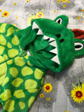 Animal Crazy Green Crocodile Zip Up Fleece Onesie - Unisex 2-3yrs