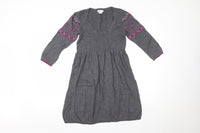 Mamas & Papas Grey/Purple Knitted Jumper Dress - Size Maternity UK 8-10