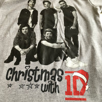 Tu Girls Christmas with One Direction Grey T-Shirt - Girls 8yrs
