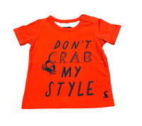 Joules Don't Crab My Style Red/Navy T-Shirt - Unisex 3-6m