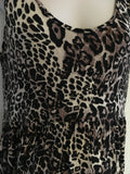 George Maternity Ladies Leopard Print Sleeveless Summer Dress - Size Maternity UK 16