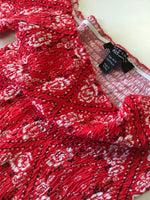 New Look 915 Generation Red Ruched Gypsy Style Top - Girls 14-15yrs