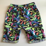 Tu Boys Neon Tropical Print Surf / Beach / Swim Shorts - Boys 9yrs
