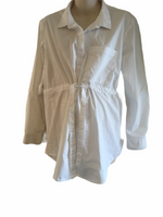 Next Maternity White L/S Shirt with Tie Front - Size Maternity UK 22