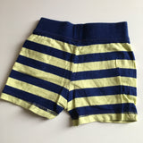 Mini Club Boys Navy/Yellow Stretch Shorts - Boys 3-6m