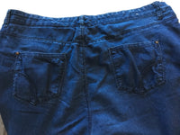 Denim Co Mid Blue Ultra Soft Super Skinny Under Bump Jeans - Size Maternity UK 16