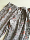 George Grey & Pink Llama Print Pyjama Bottoms - Girls 2-3yrs