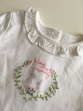 Mini Club White L/S I Love My Mummy Bunnies Embroidered Top - Girls 6-9m