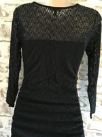 Isabella Oliver Evy Black Lace Occasion Party Dress - Size Maternity 2 UK 10