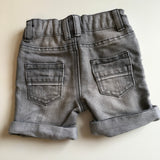 Denim Co Black Grey Denim Shorts with Adjustable Waistband - Boys 6-9m