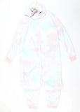 Brand New M&S Fleece Rainbow Hooded Unicorn Onesie Pyjamas - Girls 13-14yrs