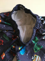Matalan Boys Grey Tropical Fish Print Swimming Shorts Trunks - Boys 8-9yrs