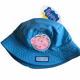 Brand New Peppa Pig George Boys Blue Summer Sun Hat - Boys 46cm 6-12m