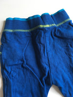 Mini Club Blue Stretch Green Stitch Trousers - Boys 3-6m
