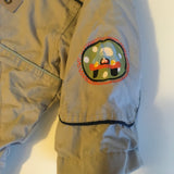 Stone Lightweight Grey Boys Jacket with Hood and Cars Design - Boys 9-12m