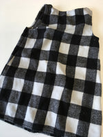 F&F Black/White Checked Zip Front Pocket Dress - Girls 2-3yrs