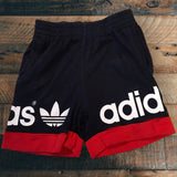 Adidas Baby Navy & Red Logo Jersey Shorts - Boys 12-18m