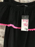 Brand New Primark Girls Black & Pink Summer Maxi Dress - Girls 11-12yrs