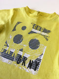 DKNY Boys Yellow L/S Print Top - Boys 6-9m