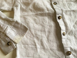 Next White Linen Mix L/S Shirt - Playwear - Boys 18-24m