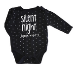 Next Silent Night Yeah Right Star Print Christmas Bodysuit - Unisex 0-3m