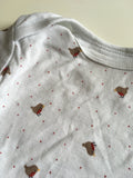 Mothercare White L/S Small Robin Print Pyjama Top - Unisex 9-12m