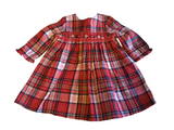 Next Beautiful Red Tartan Newborn Christmas Dress - Girls 0-1m