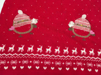 Mini Club Red Robins Fair Isle Baby Christmas Jumper Dress - Girls 6-9m