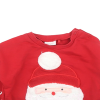 Next Red/White Jersey Father Christmas Baby Jumper - Unisex 9-12m
