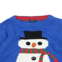 Next Blue Frosty The Snowman Baby Christmas Jumper - Boys 12-18m