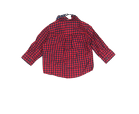 Brand New Next Baby Red/Navy Checked Christmas Shirt & Tie Outfit Set - Boys 3-6m