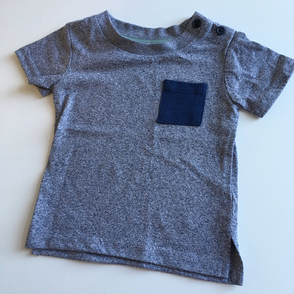 Primark Navy T-Shirt with Chest Pocket - Boys 3-6m