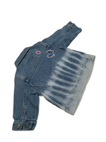 Next Tie Dye Stonewash Baby Denim Jacket with Floral Design - Girls 3-6m
