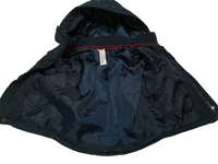 M&Co Quilted Navy Blue Hooded Coat with Zip - Unisex 9-12m