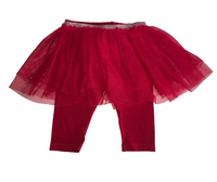 Next Red Leggings with Built In Tutu Netted Skirt - Girls 3-6m
