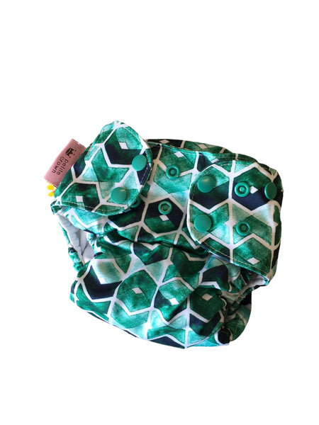 Petite Crown Trima Green Reusable Cloth Nappy - Unisex Baby