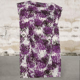 Blooming Marvellous Purple Geometric Print Stretch Tunic Dress - Size Maternity UK 10