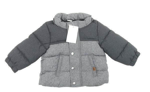 Brand New H&M Baby Grey Puffer Style Zip Up Jacket Coat - Boys 6-9m