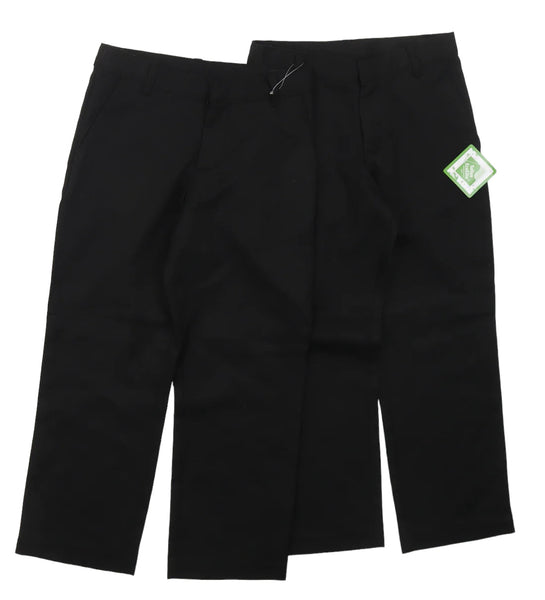 Brand New George 2 Pack Black School Trousers - Boys 5-6yrs