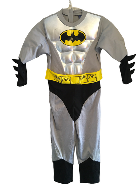 Rubies Batman Padded Silver Boys Fancy Dress Costume - Boys 5-6yrs