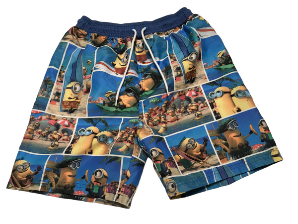 Next Despicable Me Minions Character Print Swim Board Shorts - Boys 12yrs